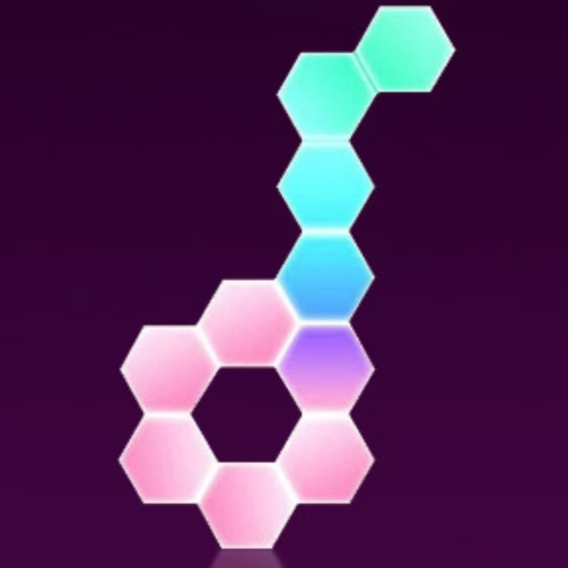 Boyid Honeycomb Background Lights Decorated Quantum Lights Triangular Splicing RGB Smart Gaming Lights Led Wall Lamp