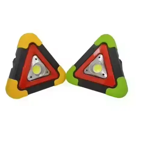 Car Tripod Warning Light LED Multi-functional Emergency Light Solar Charging Triangle Safety Warning Sign