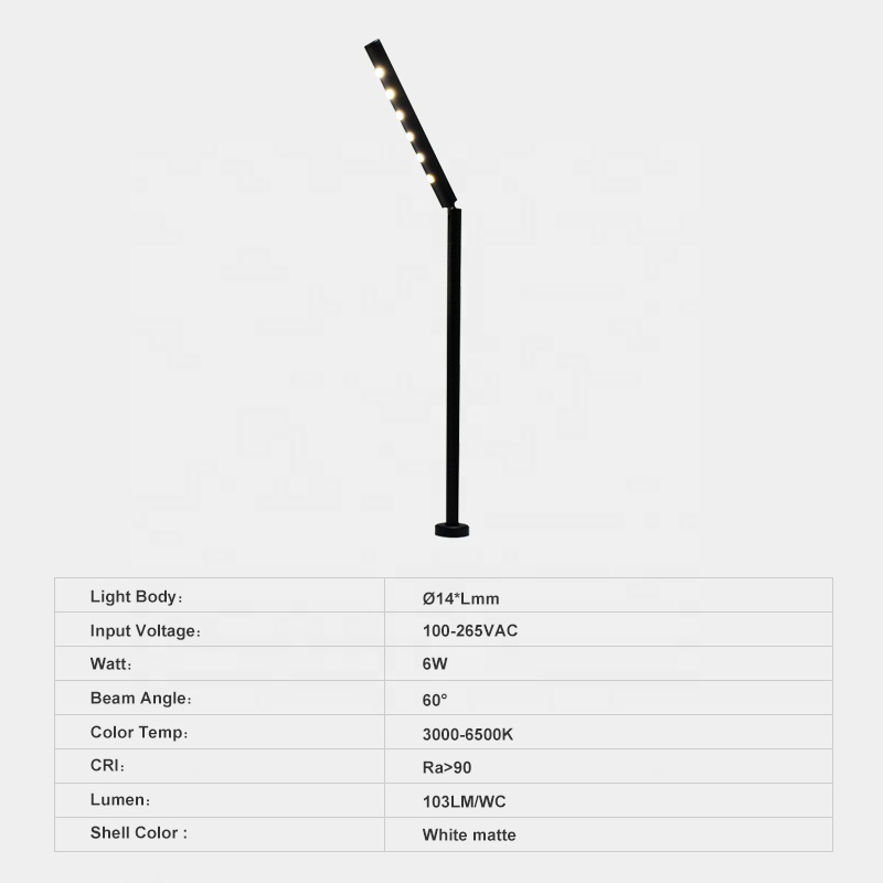 Adjustable Mini LED Showcase Light for Modern Jewelry Display Rotatable Cabinet Lights for Exhibitions and Retail Displays