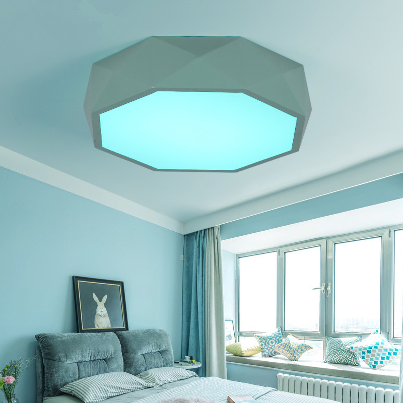 Contemporary Kitchen Kids Room Round RGB Ceiling Lights with Remote Controller (WH-MA-34)