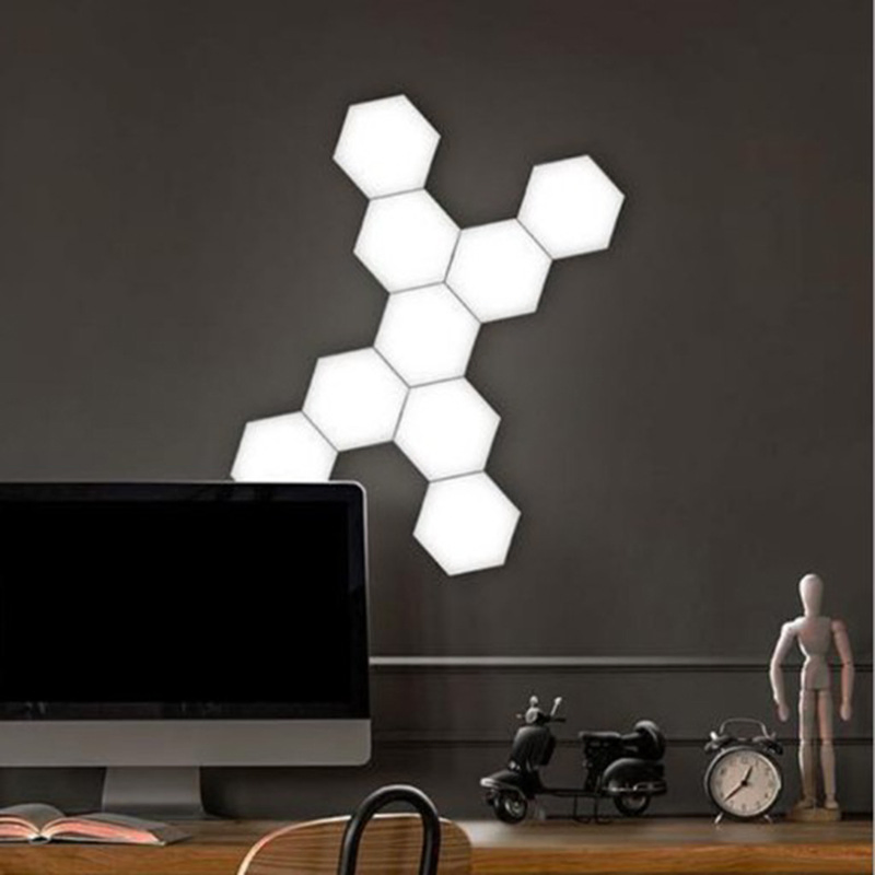 Touch Control Hexagon LED Modular Wall Light DIY Ambient Lighting