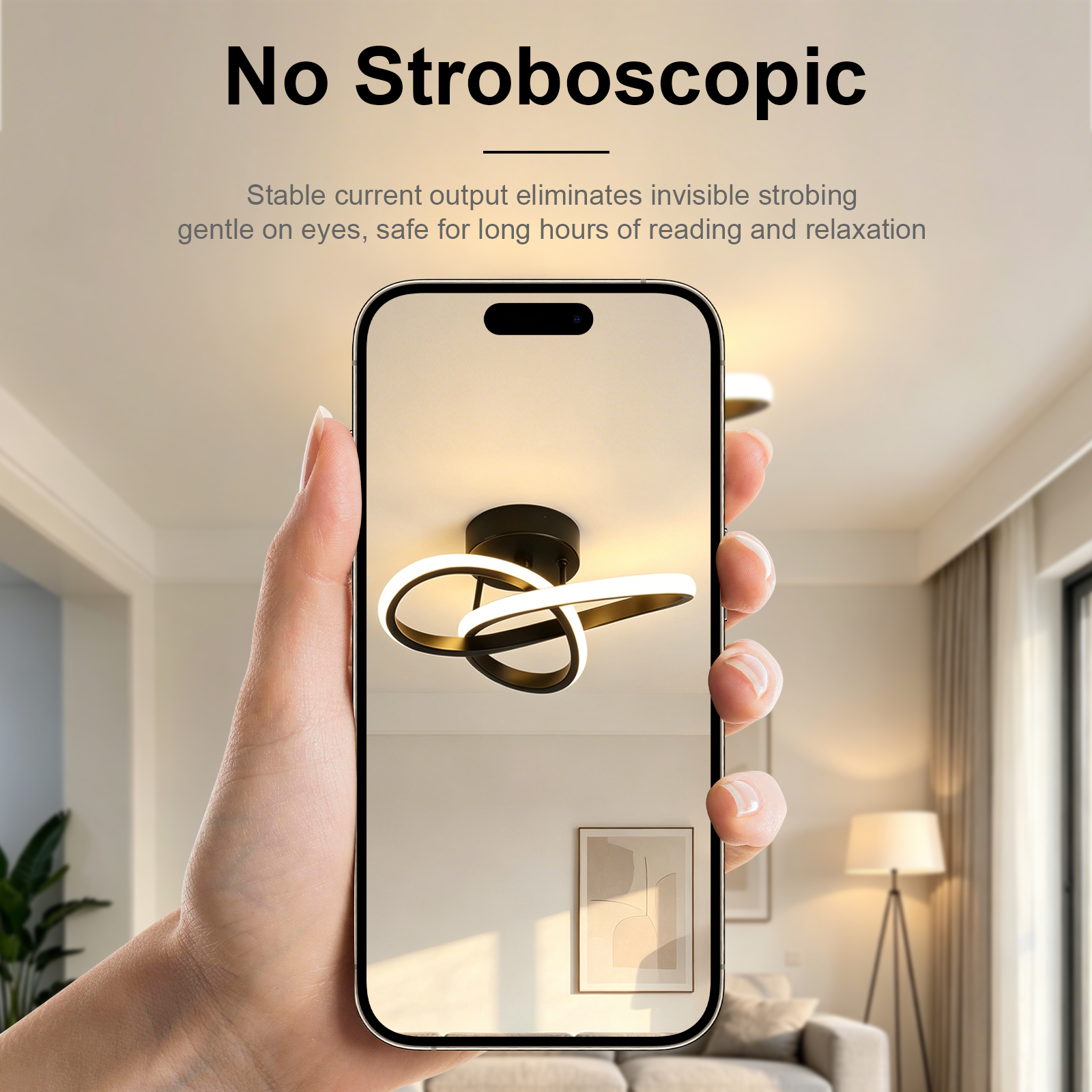 Modern LED Ceiling Light Geometric Line Design Black Gold Flush Mount Lamp Living Room Bedroom Nordic Minimalist Home Lighting