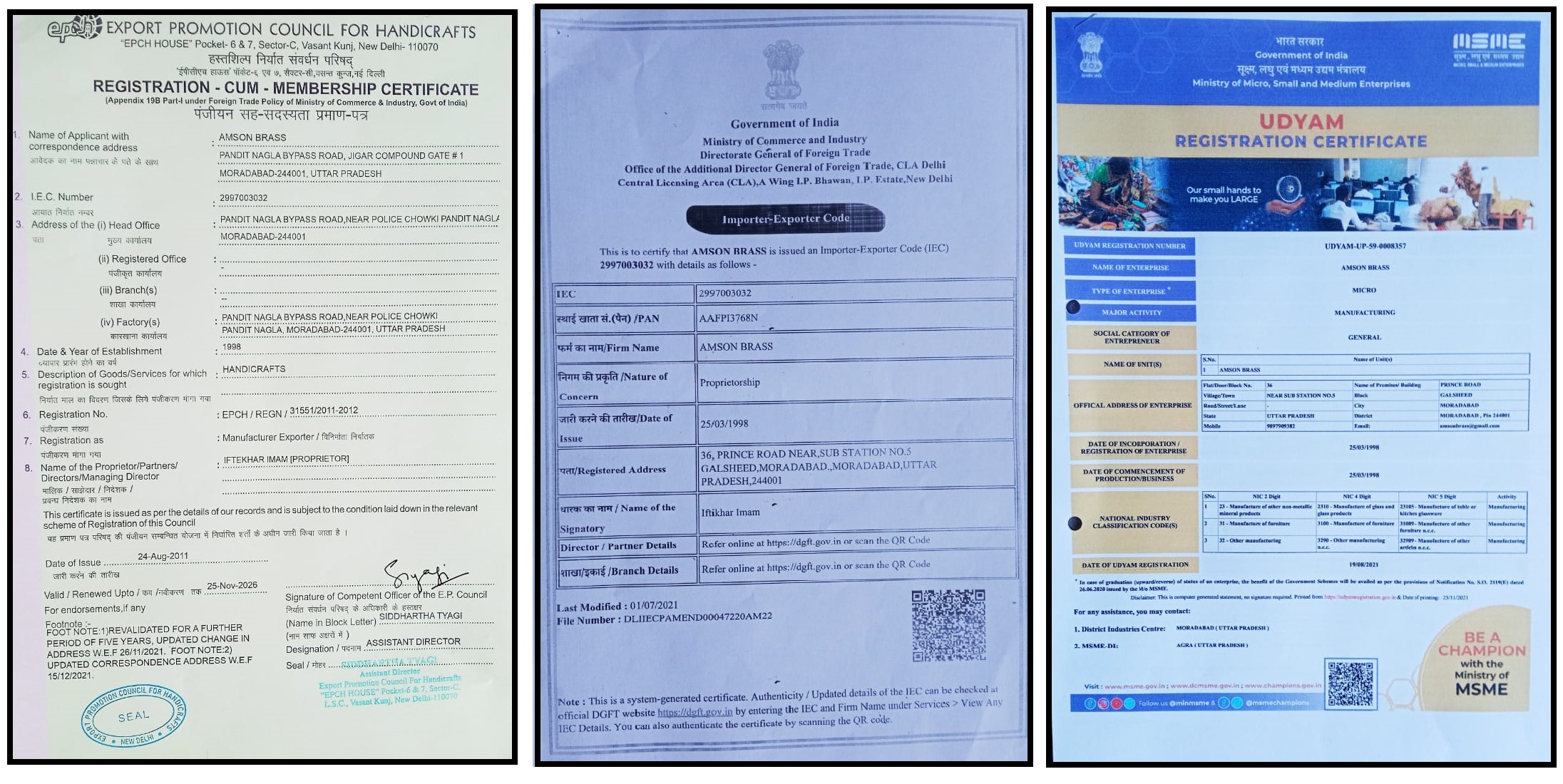 Certification