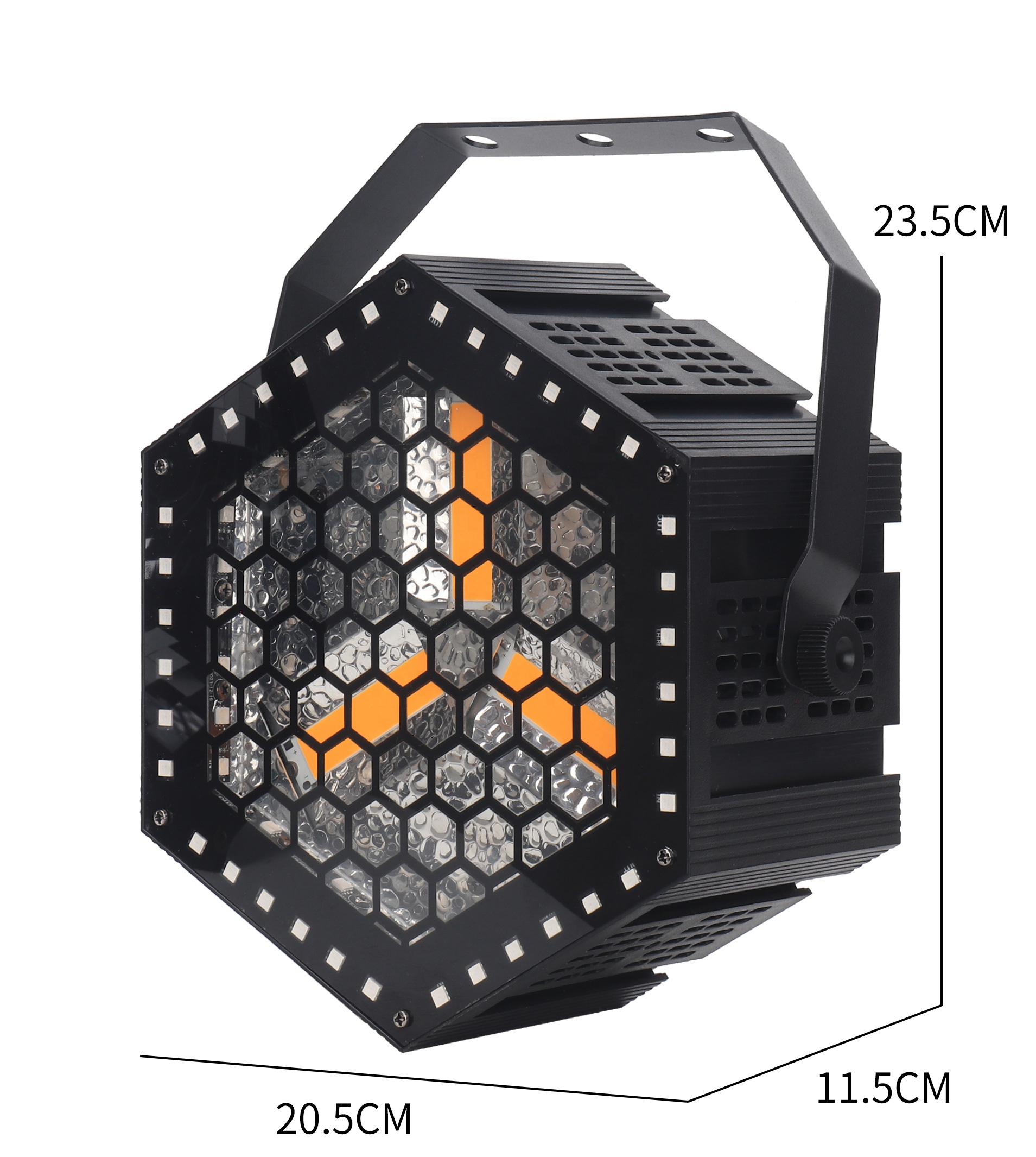 New 60*3W RGBW Led Matrix Stage Effect Auxiliary Light 0.3W 3-in-1 Retro Hexagon Splice Disco KTV Led Stage Light
