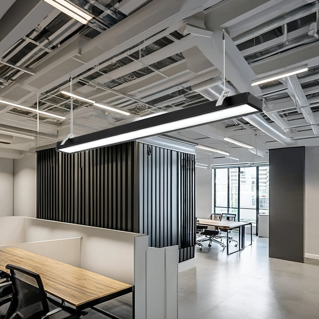 High Quality 3-Year Modular Suspended LED Recessed Linear Lights IP65 Aluminum Body 1200mm Indoor Office Supermarket Lighting