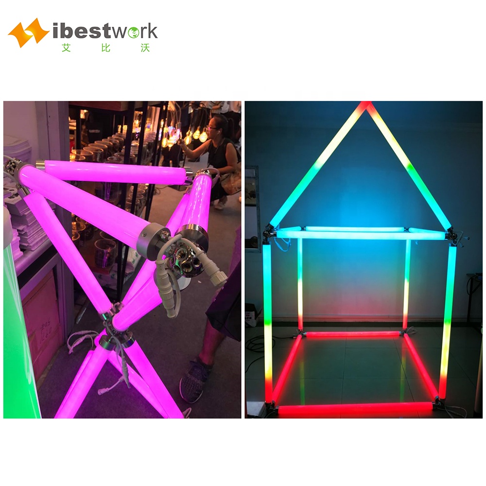 DJ Moving RGB LED Light Tunnel Tube 3D Stage Jumping Party Effect Lights Party LED Effect Lights Tube LED RGB