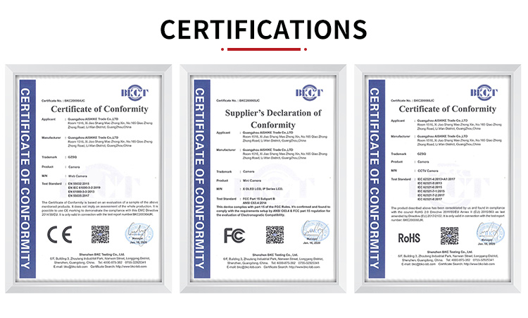 Certifications