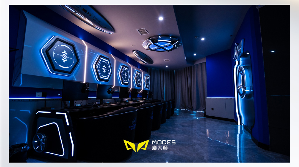 Custom Modular RGB LED Lighting Modes PVC High CRI Science Fiction Design Esports Hotel DIY App-Controlled Dimmable