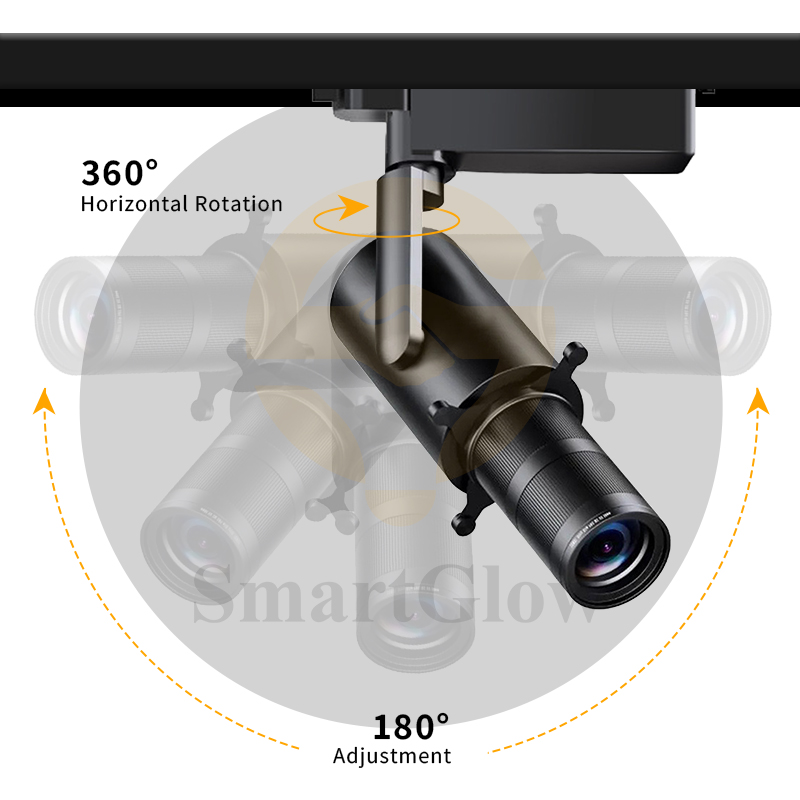 Showroom Shop Gallery Museum CCT Dali Tuya Dimmable Zoomable Projector Light 10W 15W 20W 30W Aluminum LED Focus Track Lights