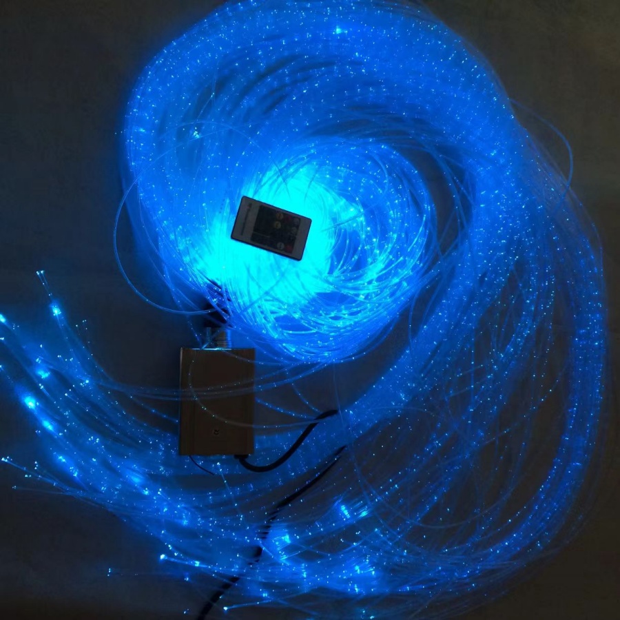 LED Fiber Optic Rain Cloud Waterfall Curtain Light IP44 Waterproof RGBW Color Remote Control Dimmable 50000 Hours Stylish