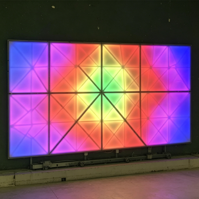 Tempered Glass Octagonal LED Disco Floor Tile Light RGB Color Changing LED Dance Floor Panel for Stage Decoration