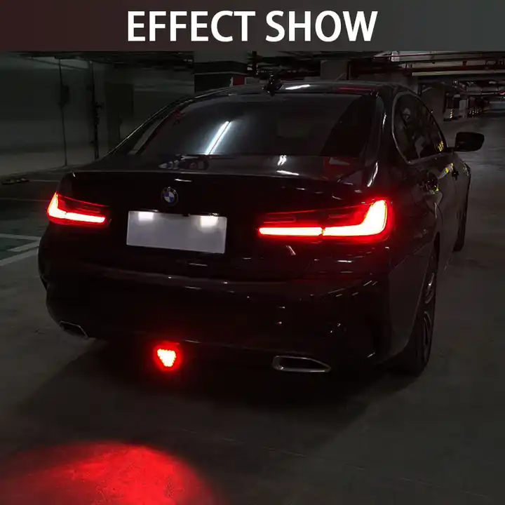 LED Car Warning Brake Signal Light Triangle Rectangle Square Auto Pilot Stop Light