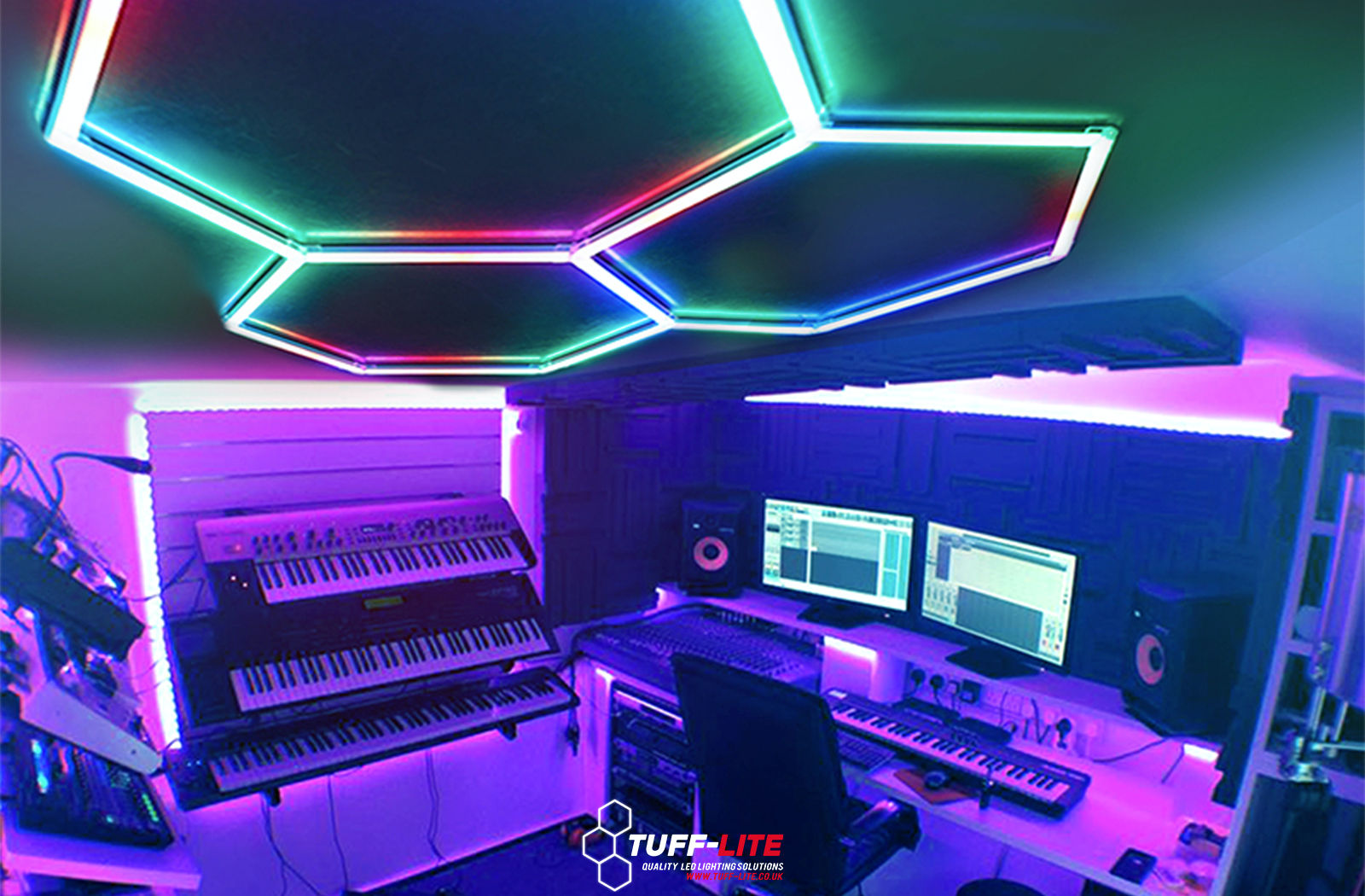 Wholesale Large Event Lighting Rgb Hexagonal Aluminum Tube Lights Rgb Color Tube Rgb Led Light Tube