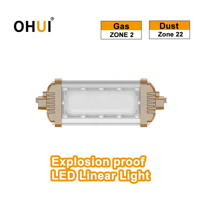 Explosion Proof LED Linear Light 20W 30W Strip IP66 Anti-corrosion Flood Lighting For Zone 2 With 5-Year Warranty