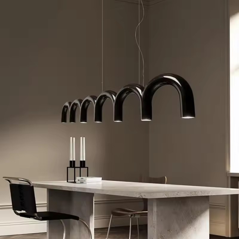 Colorful LED Ceiling Chandelier Simple Art Hotel Front Desk Studio Restaurant Bar Bedroom Geometric LED Pendant Light