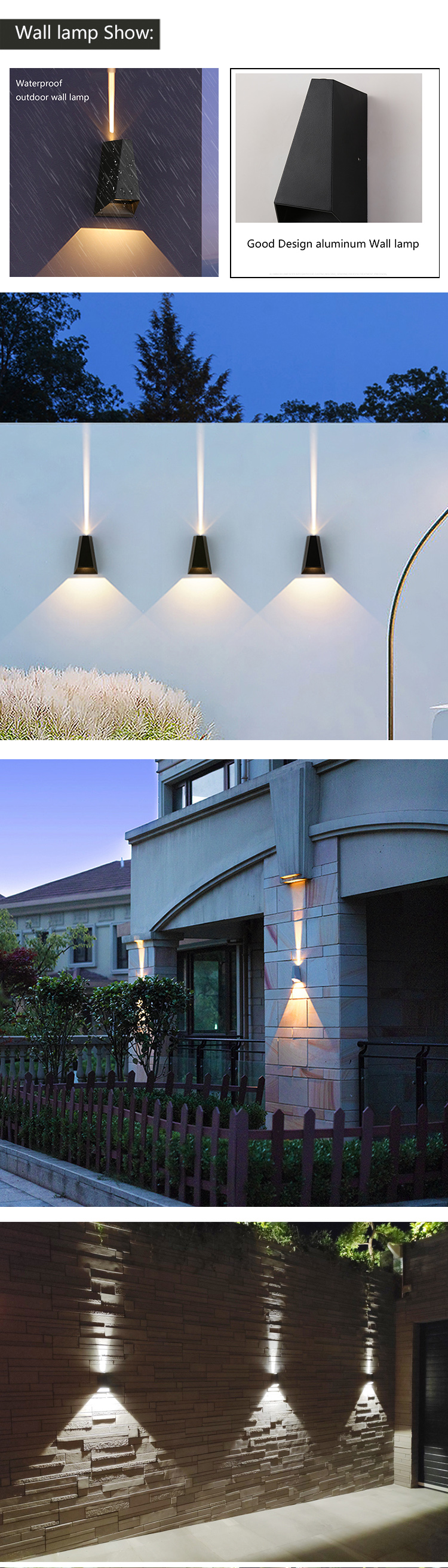 Wholesale Triangle Wall Lamp Outdoor IP65