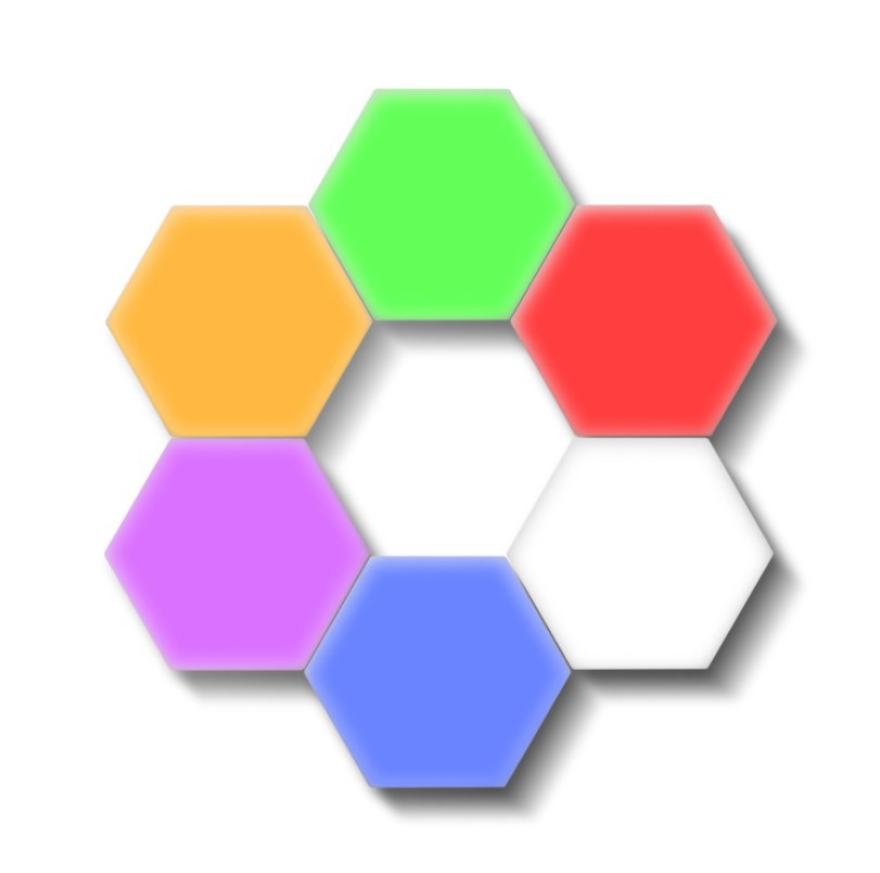 DIY Geometry Hexagonal Lights Touch Sensitive Control LED Night Lights Hexagonal Wall Light