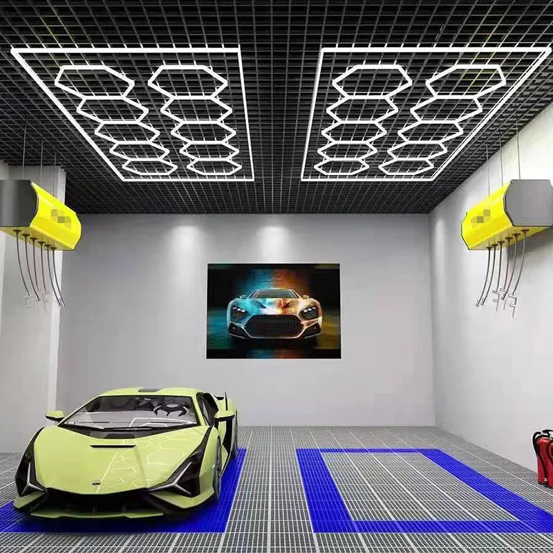 Boboidol Manufacturer Customized Honeycomb Wall Ceiling Light Hexagon Lights Garage Hex Hexagonal Led Lights