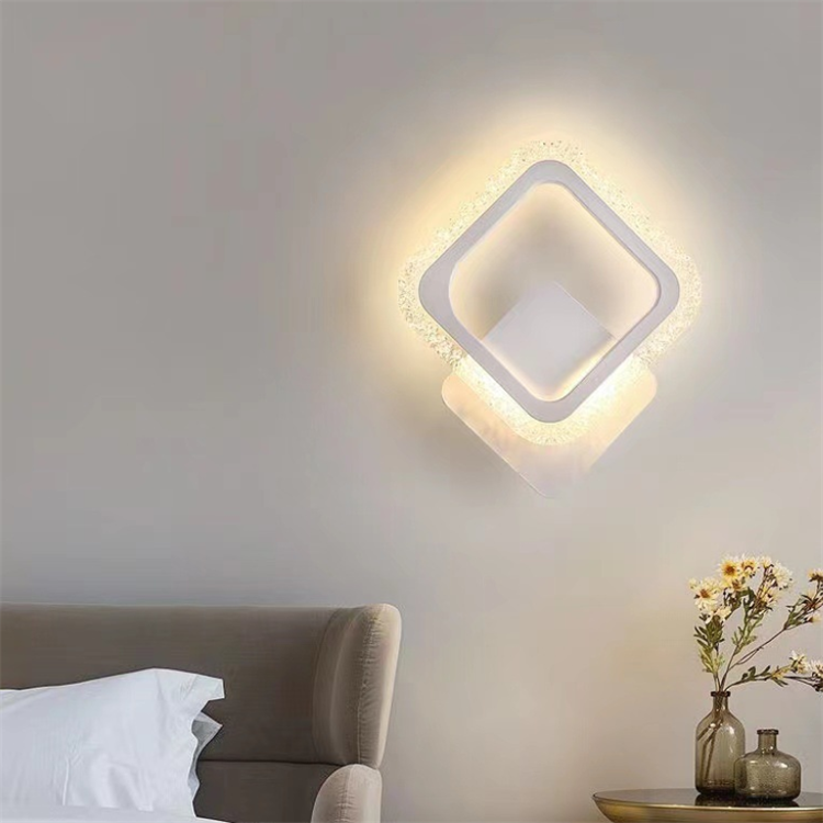 Triangle Decorative Led Wall Light Indoor Room Lighting Modern Simple Tricolor Led Wall Lamp