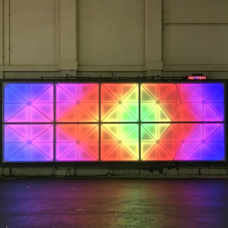 Tempered Glass Octagonal LED Disco Floor Tile Light RGB Color Changing LED Dance Floor Panel for Stage Decoration