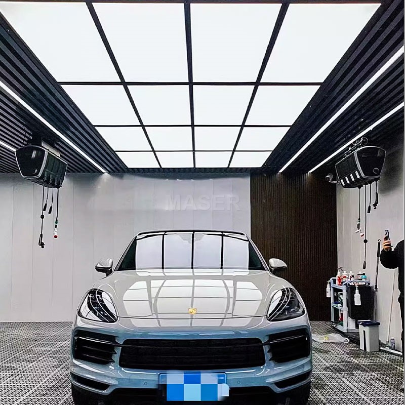 Factory Sell Panel LED Light Garage Car Detailing Lamp Workshop LED Lighting for Car Wash Station 16 Grid System