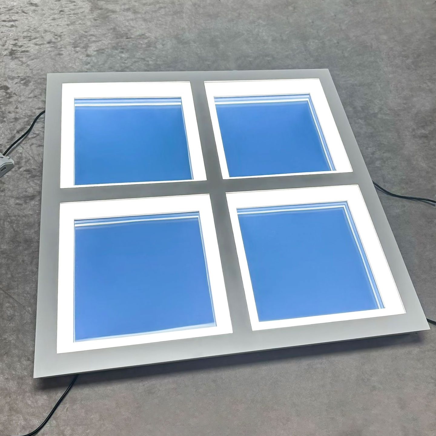 LED Blue Sky Ceiling Light Panel Artificial Skylight Fixture With Natural Lighting Effect For Residential And Office Use