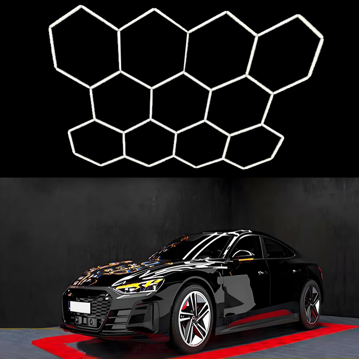 DIY Combination Geometric Hexagonal Led Panel Light Hexagonal Led Light for Garage Ceiling