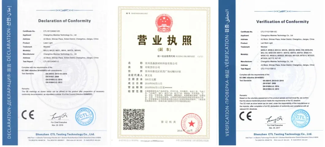 Product Certifications