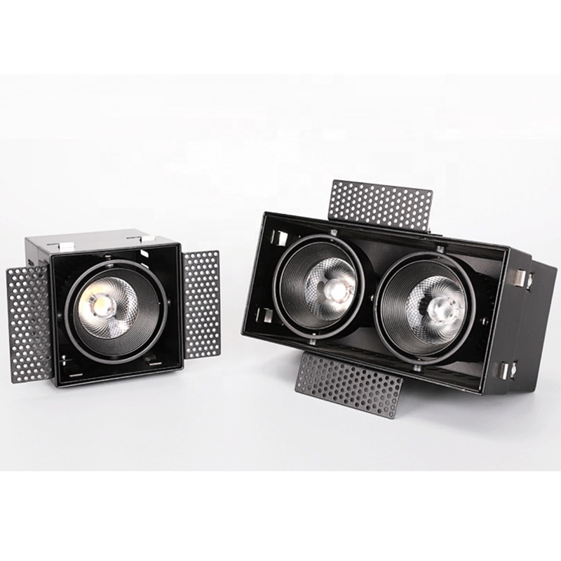 Design Aluminum Grid Lighting 15W Suspended Ceiling Light High CRI90 LED Suspended Ceiling Lights Easy Install LED Grid Lamp