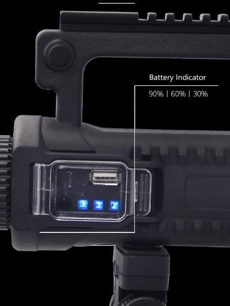 Boyid High Brightness Outdoor White LED Flashlight Handheld Multi-Functional Work Light 10W Dimmable 3-Year Warranty