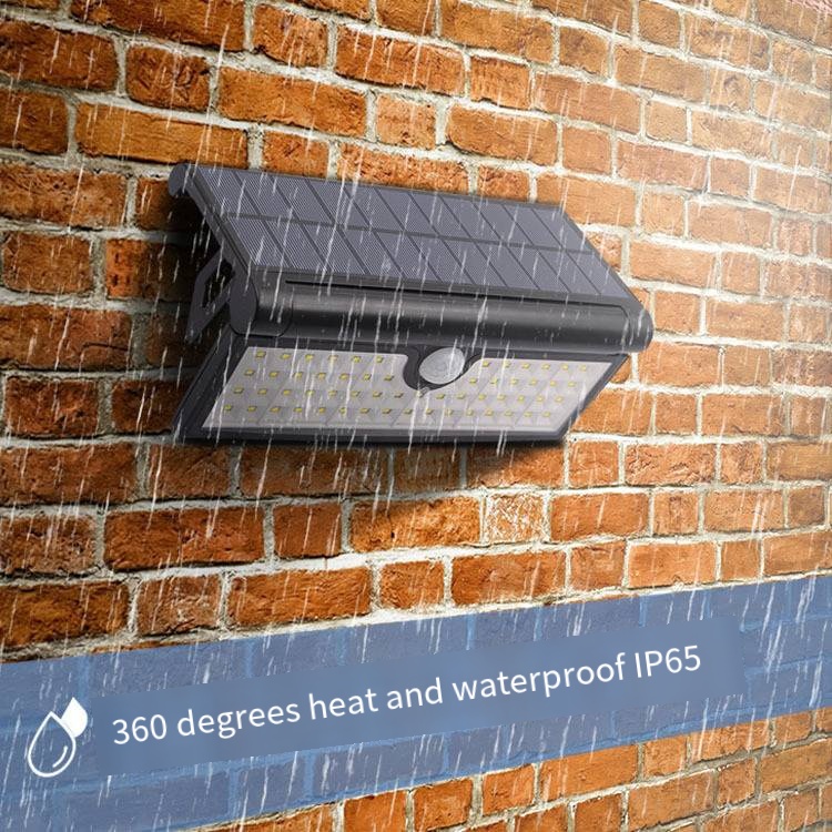 Solar LED Waterproof Outdoor Landscape Wall Light for Courtyard Garden IP65 Triangle Foldable Path Light Human Sensing Function
