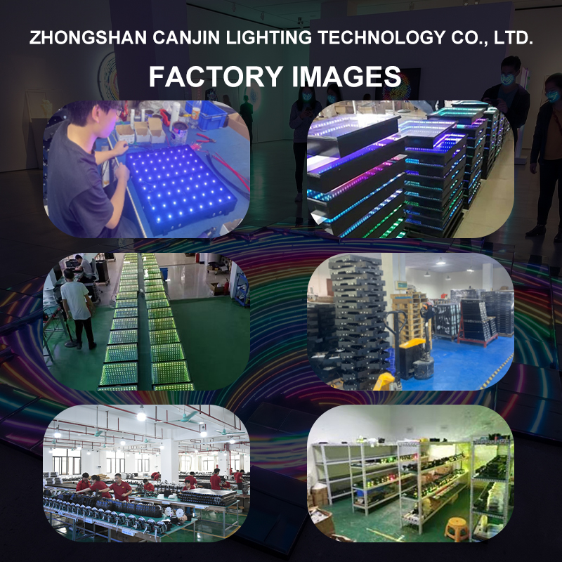 Tempered Glass Octagonal LED Disco Floor Tile Light RGB Color Changing LED Dance Floor Panel for Stage Decoration