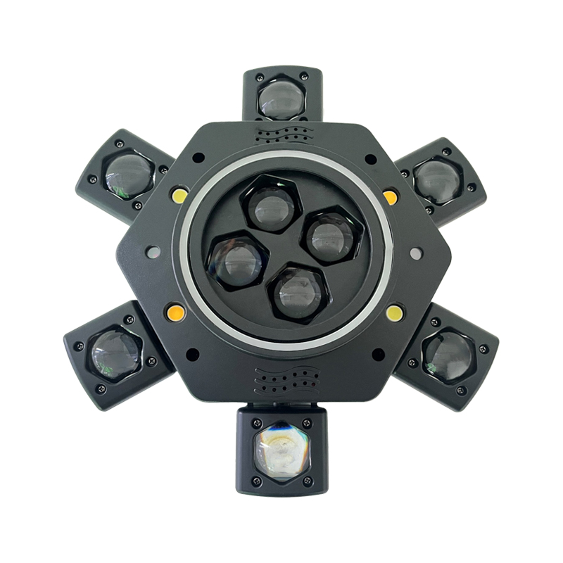 Professional Stage Must-Have Honeycomb 6-Arm Stage Light - RGBW Laser Light Strip Stage Ambiance Essential All-in-One Effects