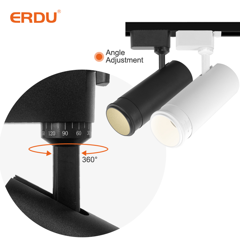 ERDU 3CCT Smart Professional Project Lighting Aluminum Rail Spotlight Adjustable Showroom Shop Exhilbition