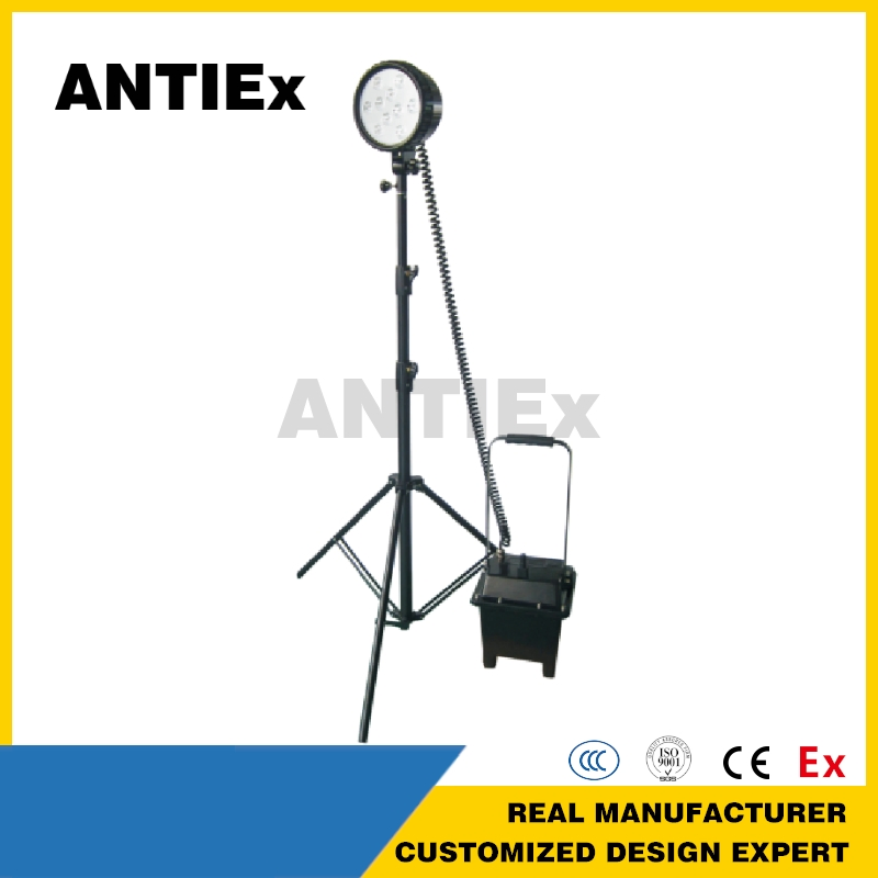 IP65 30W Explosion-Proof Rechargeable LED Portable Work Light Inspection Light with Lift Explosion Proof Flashlight 4000 Lumens