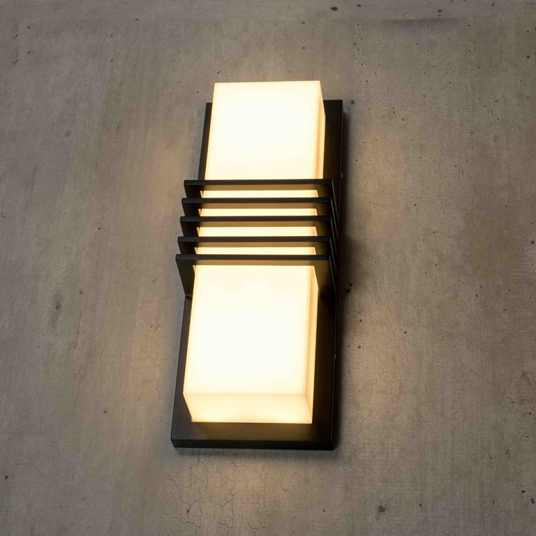 Outdoor Waterproof Aluminum Square LED Porch Lights Modern Nordic Garden Exterior Lighting Wall-Mounted