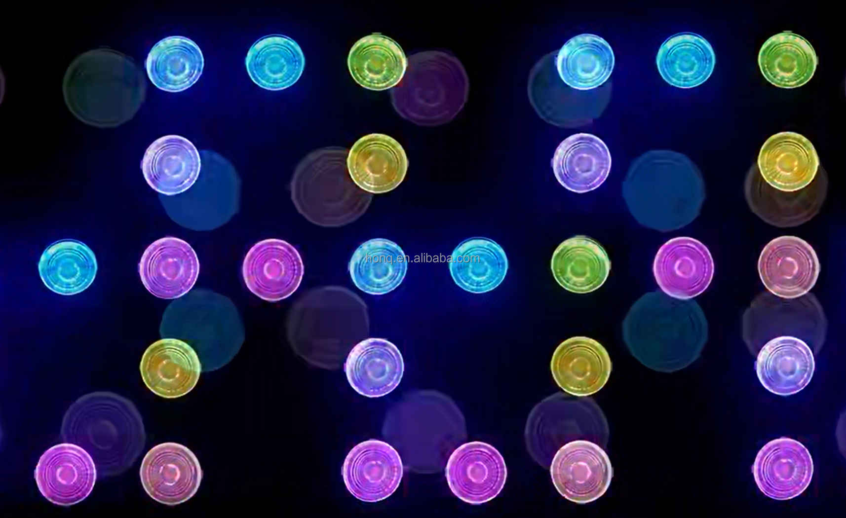 Stage DJ Disco Background Light IP65 Spotlights Mini DMX Hexagon Pixel RGBW Strobe Matrix LED Retro Lights