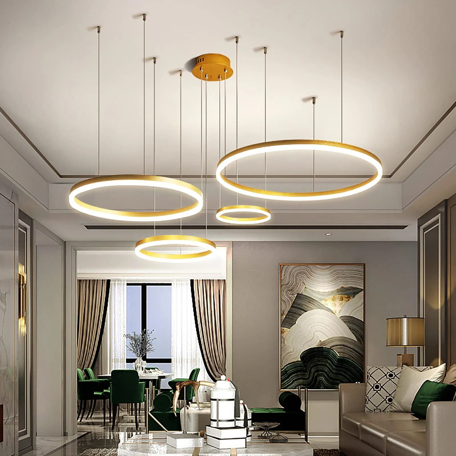 Circle Ring Pendant Light