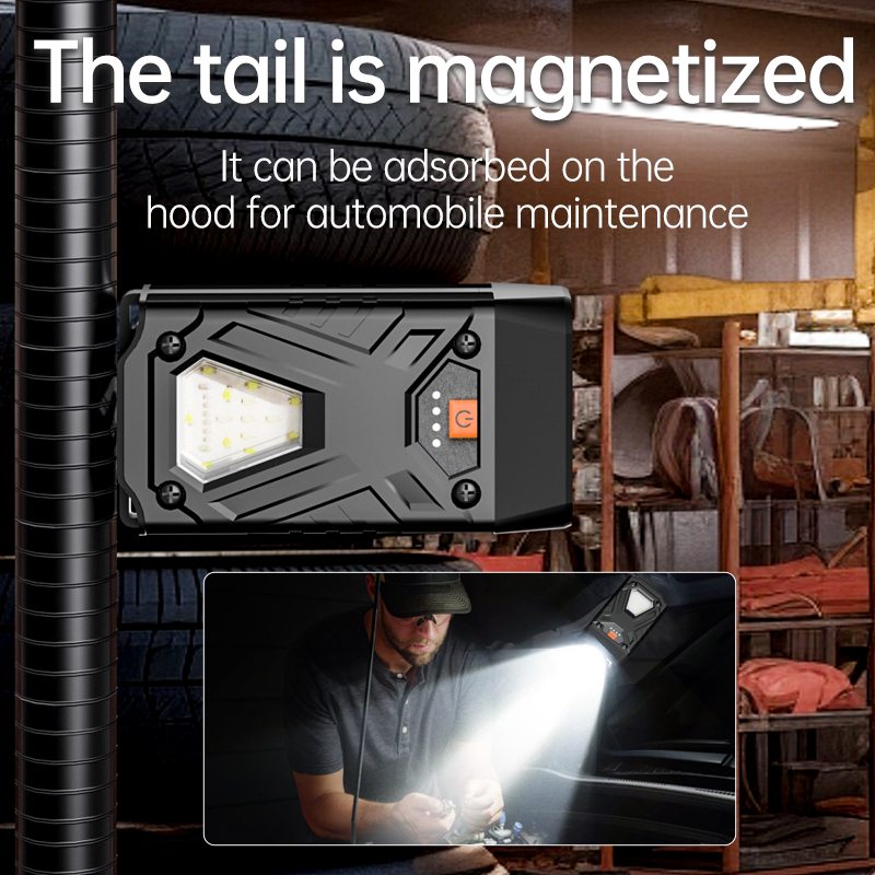 High Lumen LED Work Light Mini Pocket Flashlight USB Charging Bright Torch for Outdoor Camping Keychain EDC Custom Aluminum PC Pen Torch