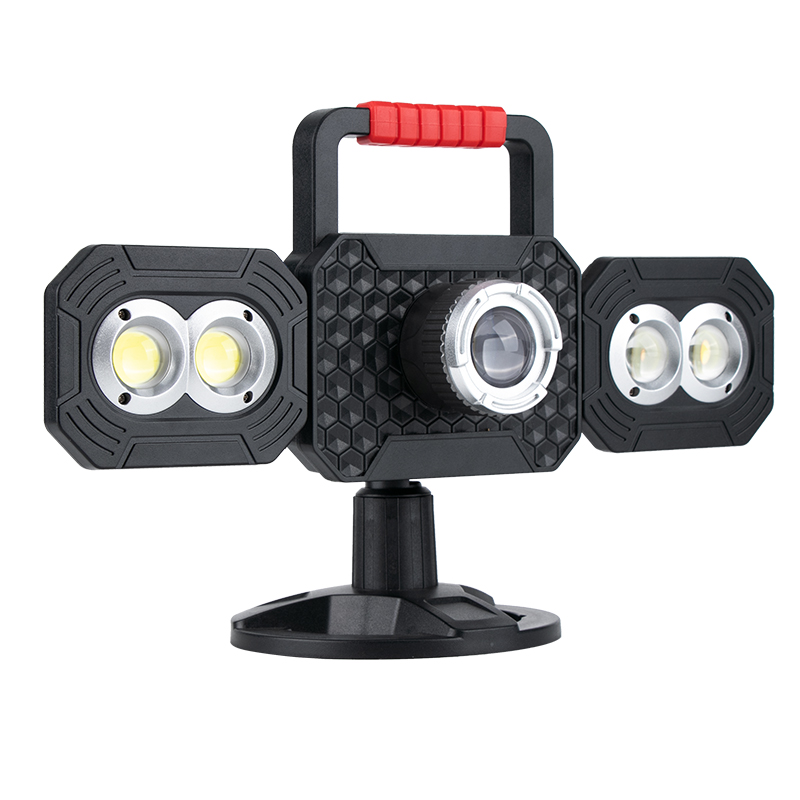 Multi-functional Folding Magnetic COB Work Light, Rechargeable High-brightness Tool Light, Portable Hand-held Maintenance Light