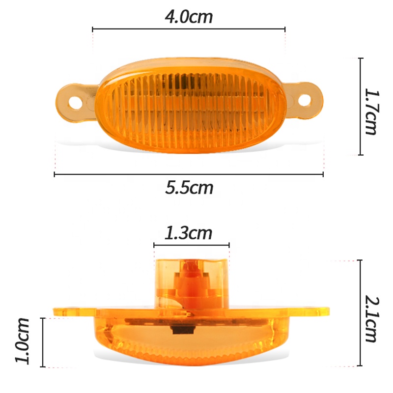 RUTENSE Car Decoration Warning Signal Light 4PCS Led Grid Driving Light Auto DRL Daytime Running Lamp
