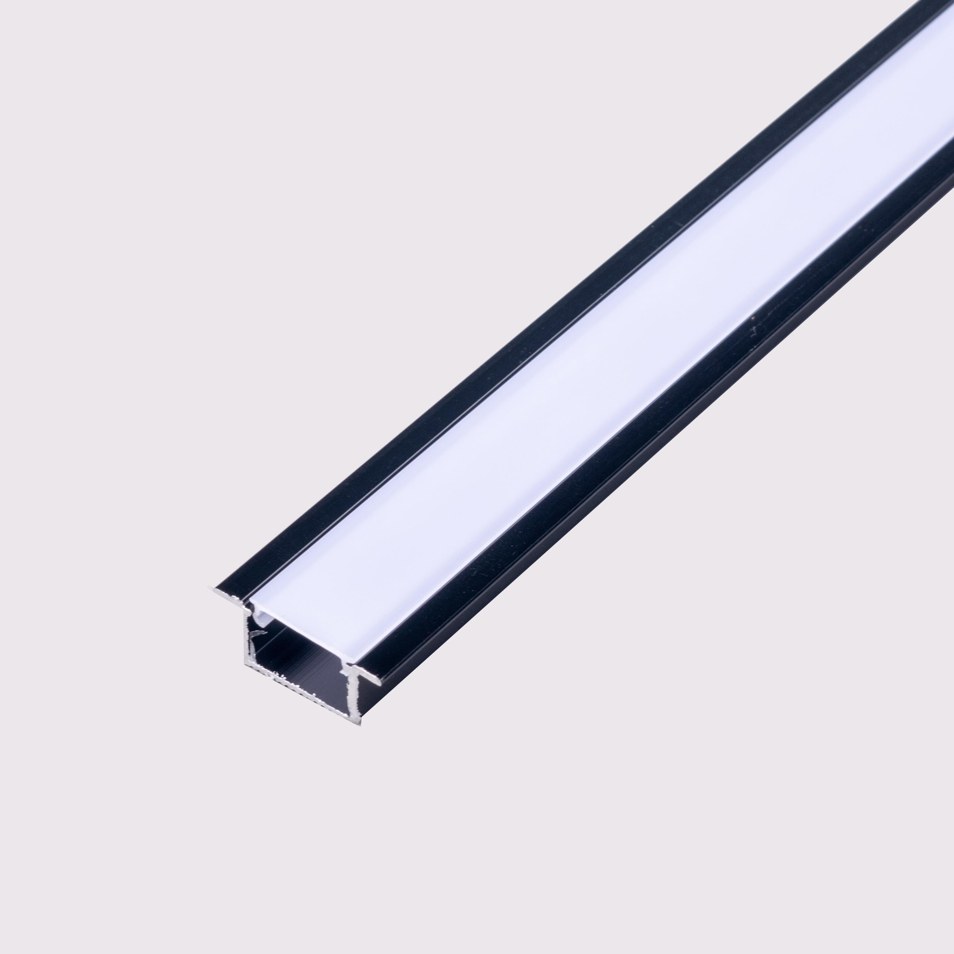 LED Aluminium Profile U Matt Black