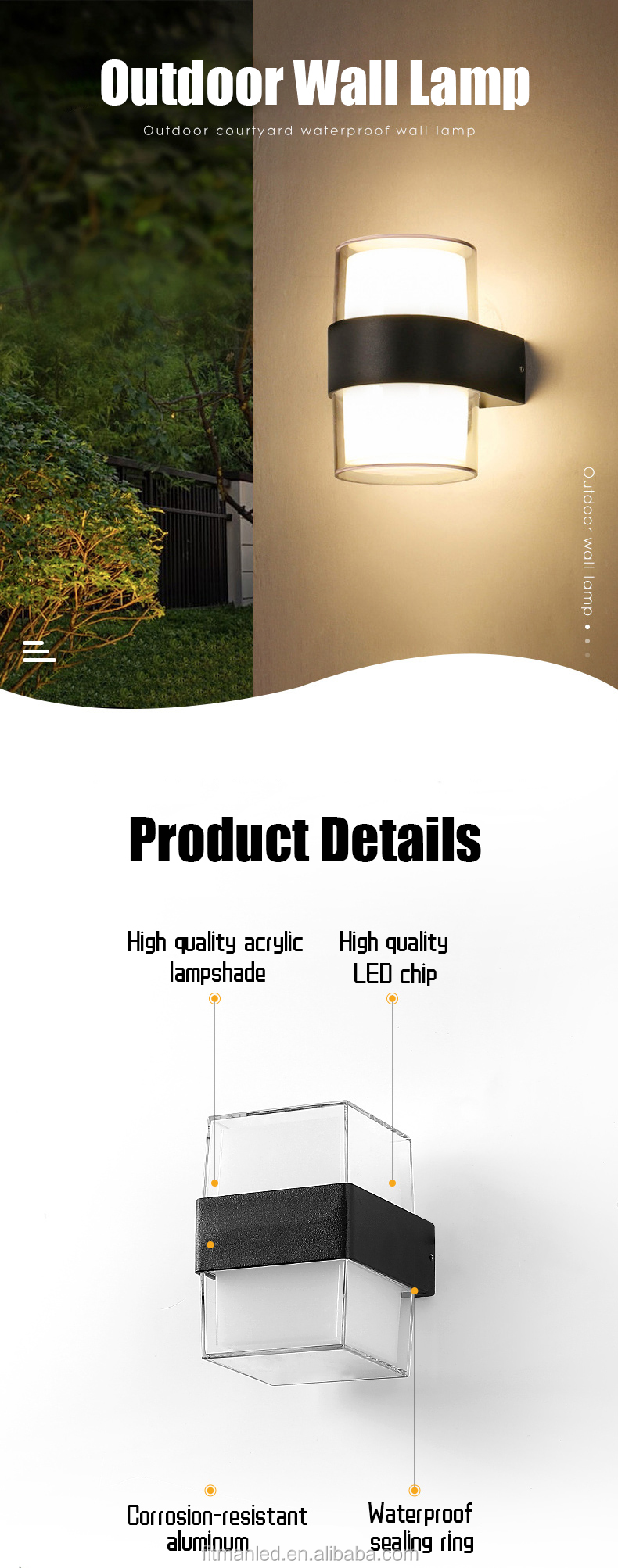 LED Wall Light Detailed View