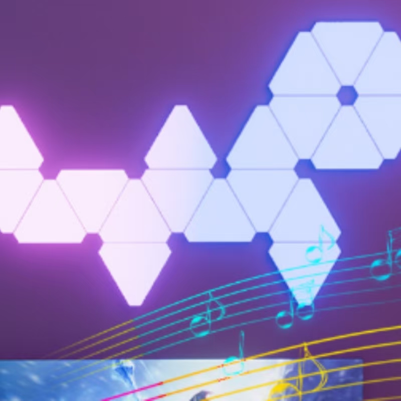 Boyid Honeycomb Background Lights Decorated Quantum Lights Triangular Splicing RGB Smart Gaming Lights Led Wall Lamp