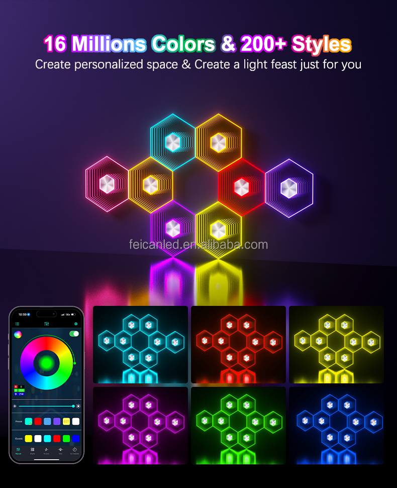 RGBIC Hexagon Lights