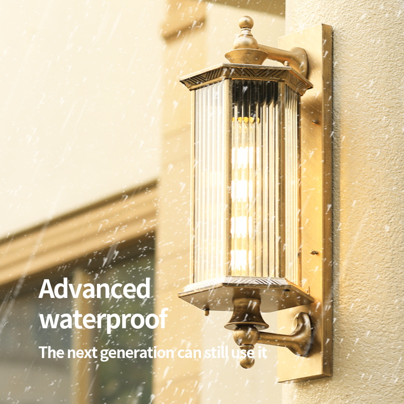 Modern IP65 Waterproof Aluminum Outdoor Wall Lantern LED Light Wall Mount Lamp Fixtures for Porch &amp; Exterior Wall Lighting
