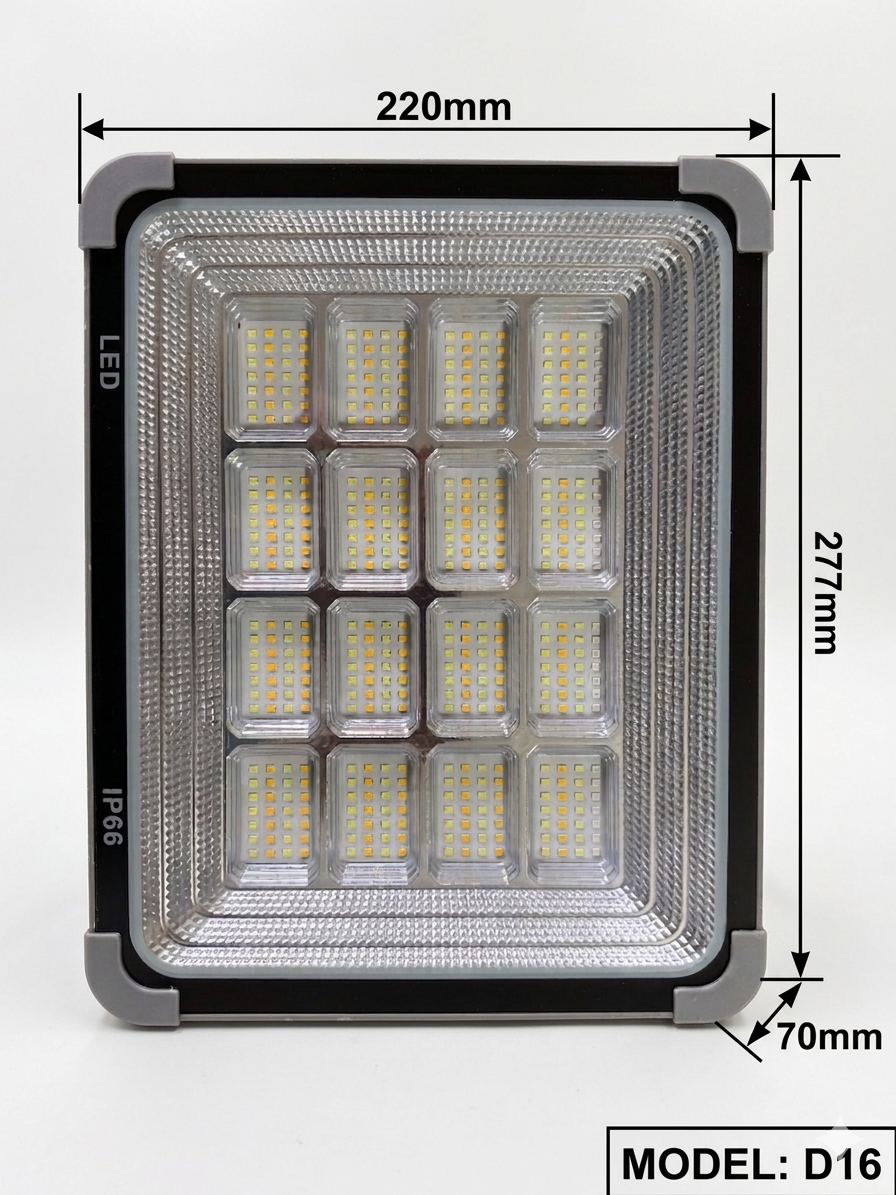 Magnetic Solar Portable Workshop Camping Landscape Light IP66 Waterproof High CRI 100 LED COB Type C Rechargeable Power Bank