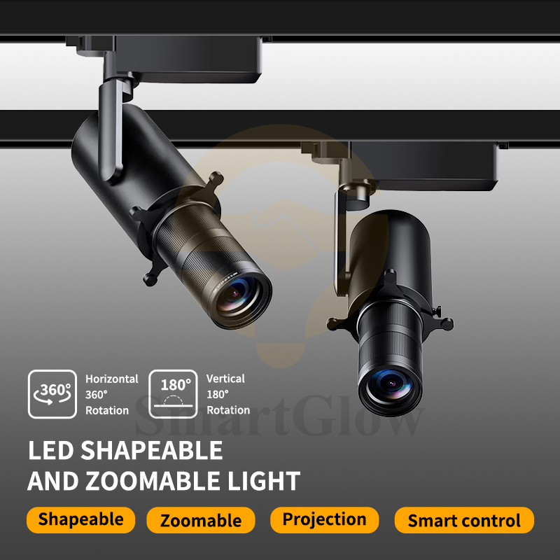 Showroom Shop Gallery Museum CCT Dali Tuya Dimmable Zoomable Projector Light 10W 15W 20W 30W Aluminum LED Focus Track Lights