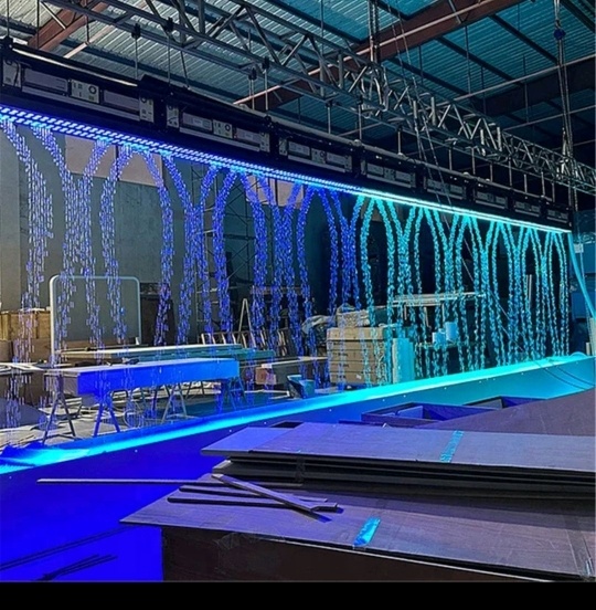 Interesting Digital Water Curtain LED Lights Waterfall Fountain