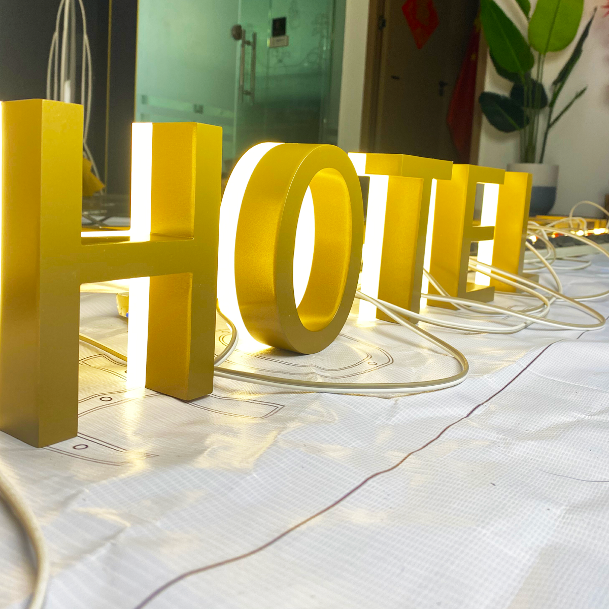 Backlit Letters